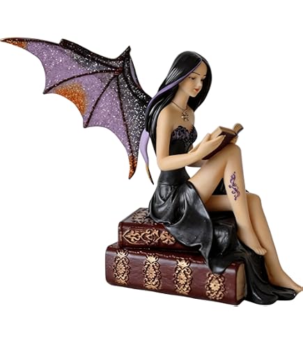 Amazon.com: Comfy Hour Resin Fairy Witch with Skull and Black Cat